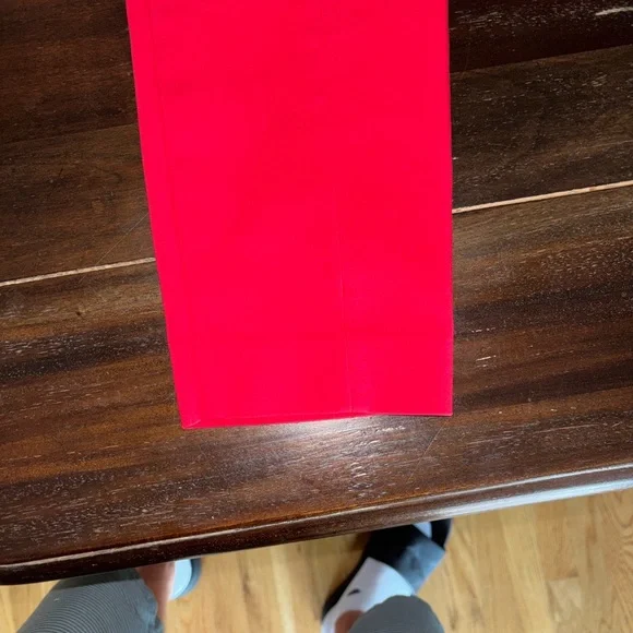 Express Vibrant Red Straight Leg Pants Sz 2 - Picture 10 of 10